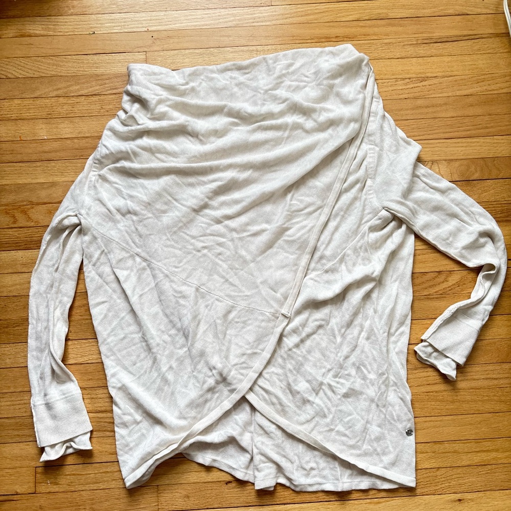Lululemon Light Cream Draped Wrap-Front Women's Top